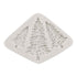 A white silicone mould shaped like a diamond, featuring three embossed pine tree designs of varying sizes. The trees are detailed with textured branches, giving them a realistic appearance.
