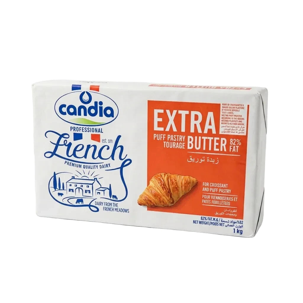 Candia Croissant Butter Sheet Extra Tourage 82% 1KG