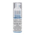 A cylindrical spray bottle containing Electric Blue edible glitter dust. The bottle has a clear outer casing and a pump nozzle at the top. The label features the text "Sugarflair Colours" and "POWDER PUFF GLITTER DUST" along with "ELECTRIC BLUE." Additional text includes usage instructions and ingredients, emphasizing that it is for food use, nut-free, gluten-free, and GM-free. The glitter dust is visible inside the bottle, which has a light blue hue.