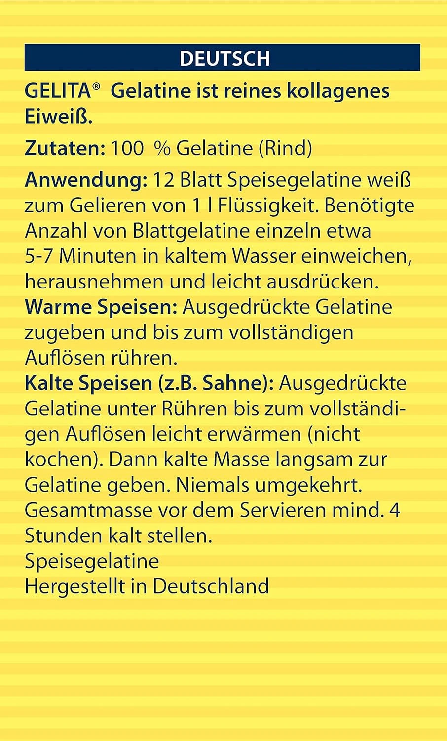 Gelita Bronze Gelatine leaf 1KG