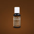 The image features a small bottle of liquid color gel labeled "Buckeye Brown." The bottle has a white cap and a primarily black design with a brown label. The label contains product information, including ingredient details, and is set against a solid brown background. The bottle&