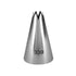 A metallic piping nozzle shaped like a cone, with a pointed tip that has a star-like opening at the top. The nozzle is labeled with the number "339" engraved on its side. The surface is shiny and smooth, typical of a stainless steel finish, suitable for baking and decorating purposes.