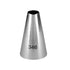 A stainless steel piping nozzle with a conical shape, labeled with the number "346" on its side. The nozzle has a wide opening at the top that tapers down to a smaller opening at its base, suitable for decorating pastries and cakes.