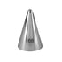 A stainless steel piping nozzle, shaped like a cone with a pointed top, featuring the number "66" printed near the base. The nozzle is designed for decorating cakes and pastries.
