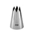 A stainless steel piping nozzle with a conical shape and serrated edge. The nozzle has a prominent engraving of the number "356" on its side, indicating its size or model. The top features multiple pointed openings designed for decorating with icing.