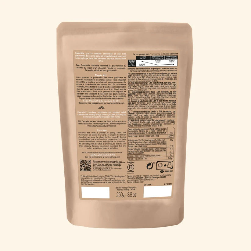 Valrhona Milk Gourmet Chocolate Caramelia 36% 250g