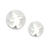 A set of two plunger cutters in the shape of clowns. One cutter is larger and the other is smaller, both featuring a clown design with a pointed hat and arms outstretched. The cutters are round and white, with the clown shapes cut out in the center.