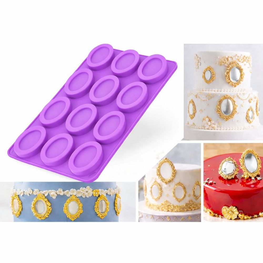 Oval Mirror Frame Silicone Mould
