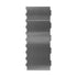 A stainless steel scraper with a flat, smooth surface and a series of raised notches along the edges. The scraper is vertically oriented, showcasing its sleek design and polished finish.