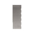 A stainless steel scraper with a rectangular shape. One side features a smooth surface, while the opposite side has a serrated edge with notches. The top right corner includes a small circular indicator with the number "51." The scraper is shown against a plain white background.