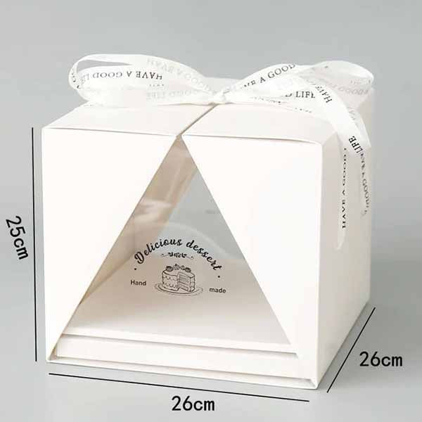 Surprise Cake Box With Handle - 26 x 26 x H25 cm