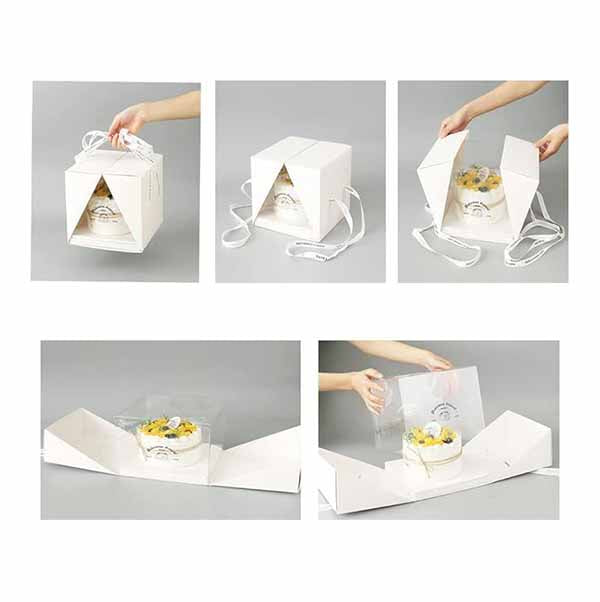 Surprise Cake Box With Handle - 26 x 26 x H25 cm