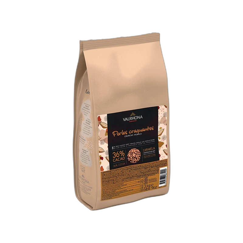 Valrhona Crunchy Pearls Caramelia Milk Chocolate 36% 3KG