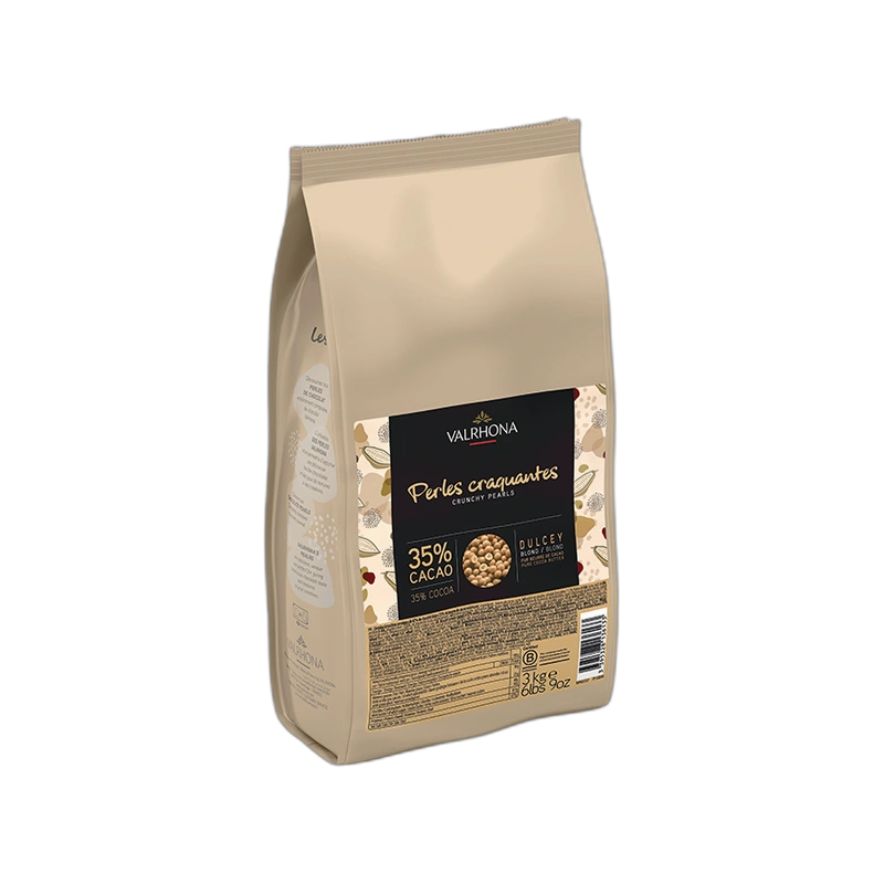 Valrhona Crunchy Pearls Dulcey Milk Chocolate 35% 3KG