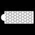 The image features a cake stencil, labeled &