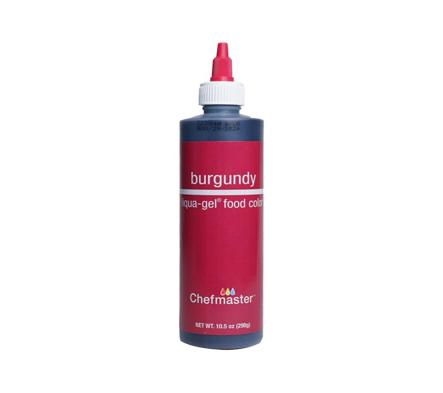 Chefmaster Liqua-Gel Color Burgundy 10.5oz/298g
