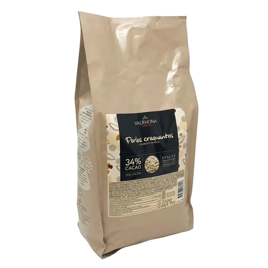 Valrhona Crunchy Pearls Opalys White Chocolate 34% 3KG