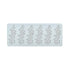 A fine leaves silicone lace mould displayed horizontally, featuring a series of intricately designed leaf patterns arranged in vertical rows. The mould is made of flexible silicone with a smooth surface, suitable for creating decorative edible lace or embellishments. The design emphasizes delicate, overlapping leaf shapes, enhancing versatility for baking or crafting projects.