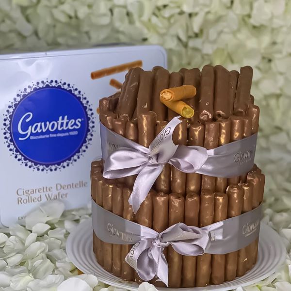 Gavottes Rolled Wafer Dentelle - 990gr Tin