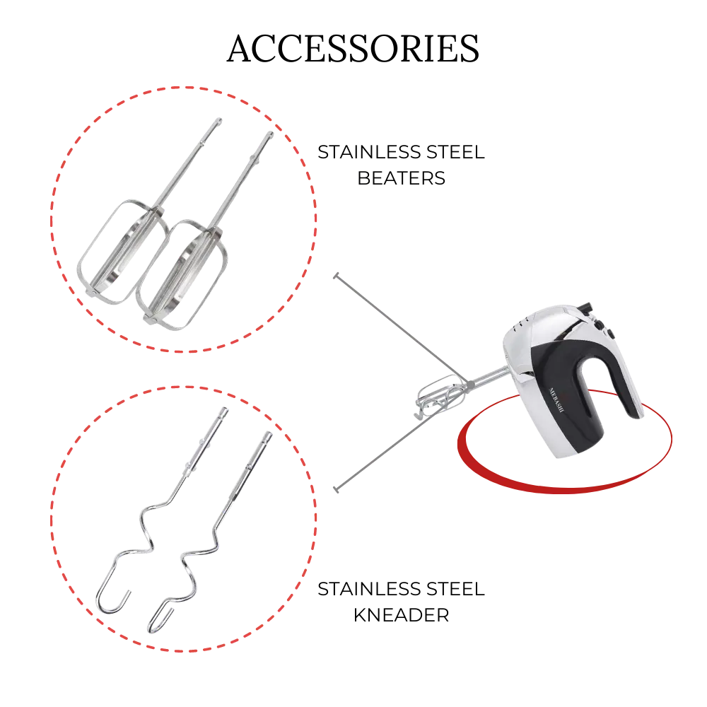 Mebashi Hand Mixer HM8003 200W