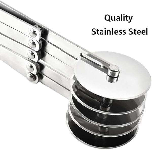 Professional 5-Wheel Stainless Steel Pastry Cutter