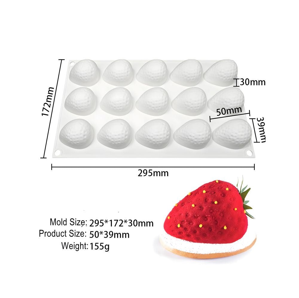 Strawberry Shaped Silicone Mould