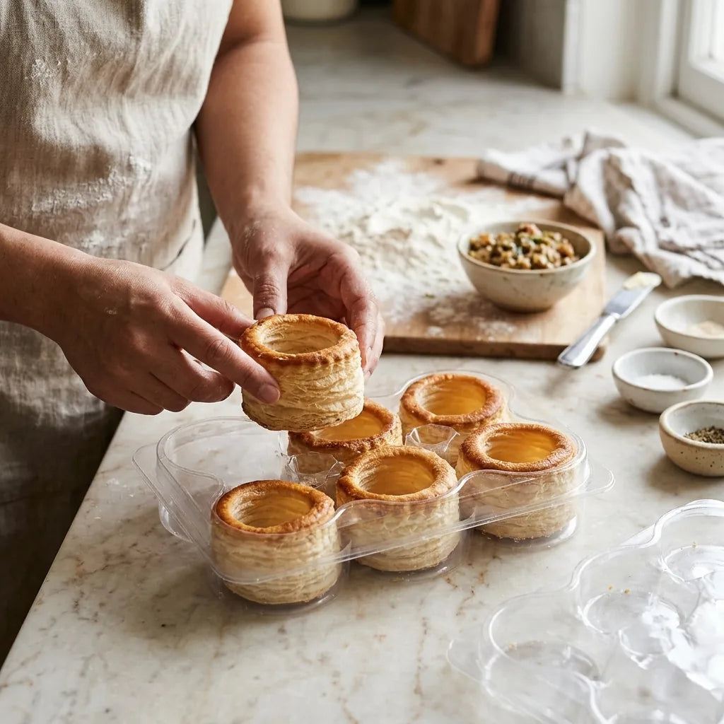 Confiletas Large Round Vol-au-Vent 75mm 6pcs