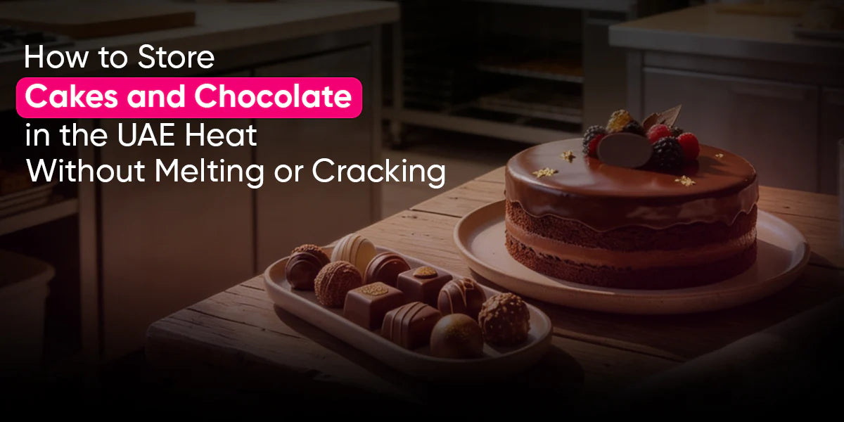 store cakes and chocolate