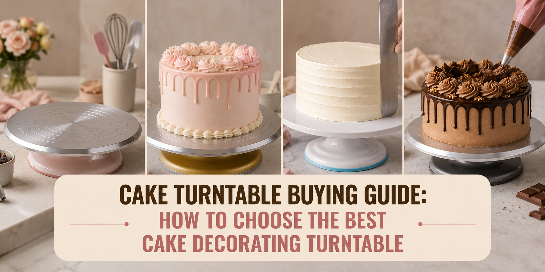 Cake Turntable Buying Guide: How to Choose the Best Cake Decorating Turntable