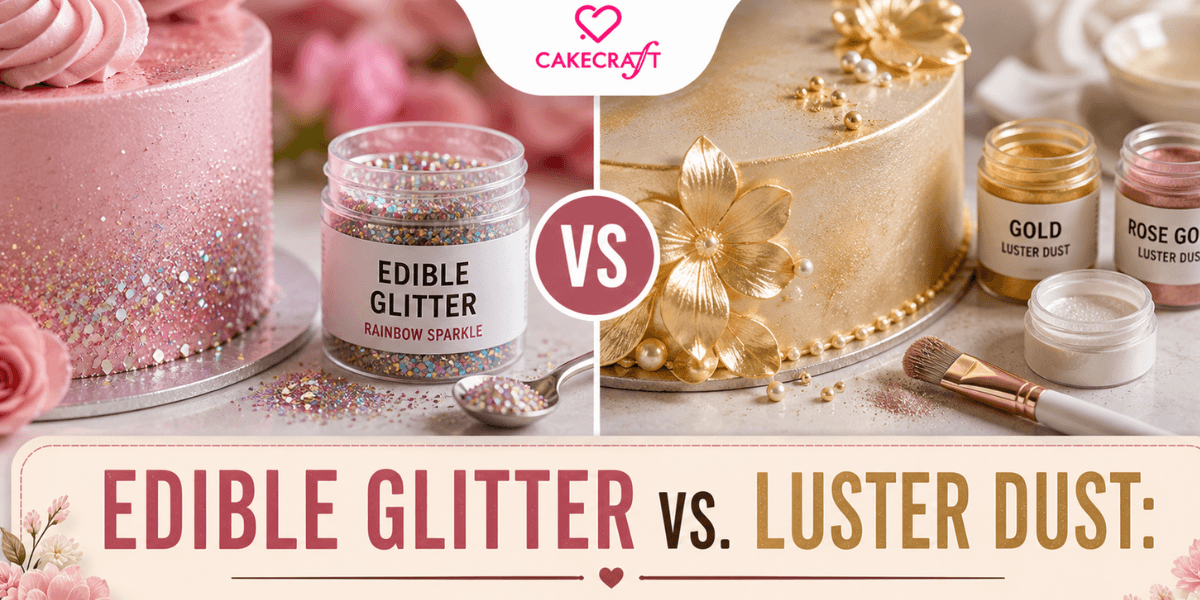 Edible Glitter vs Luster Dust: What's the Difference?