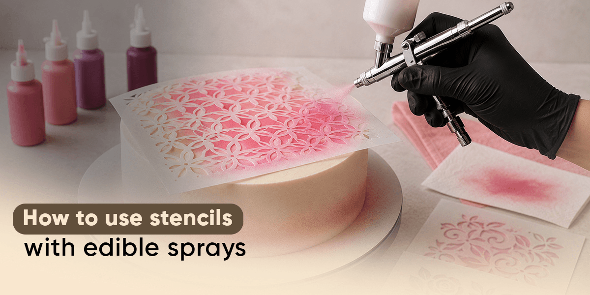 How to Use Stencils with Edible Sprays