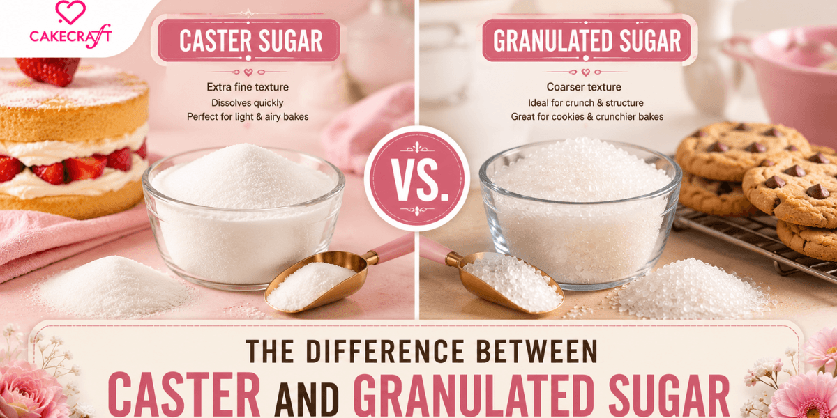 The Difference Between Caster and Granulated Sugar