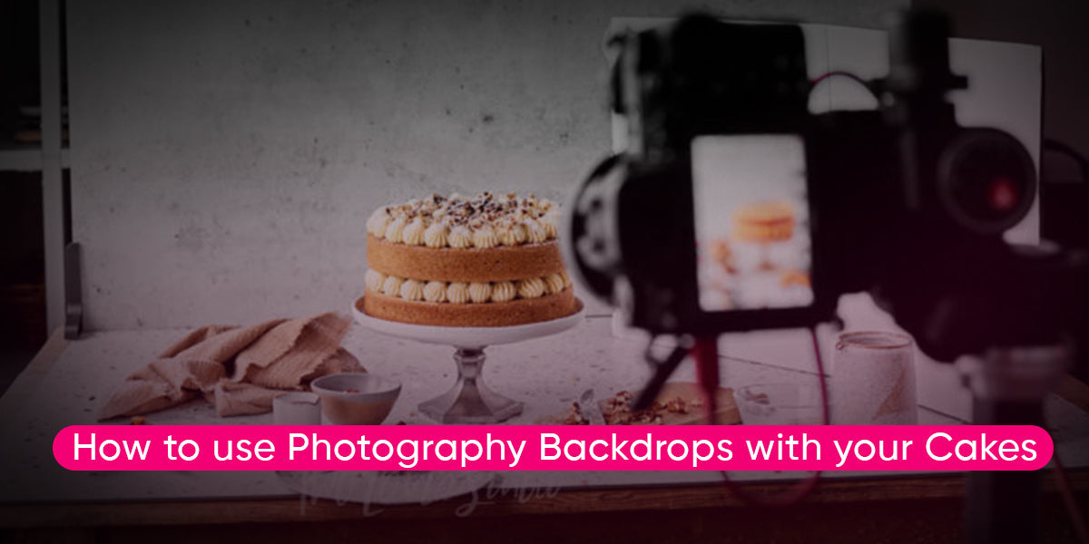 How to use Photography Backdrops with your Cakes