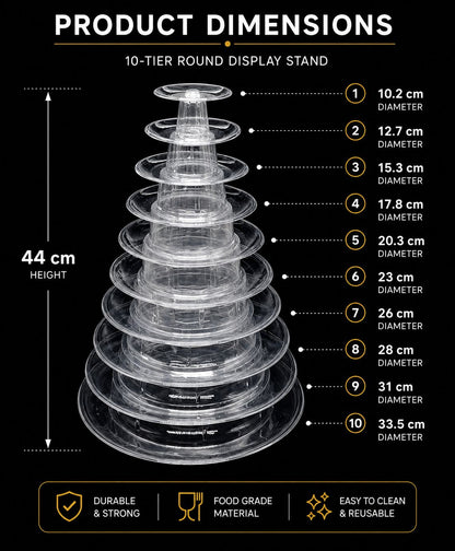 Macaron Display Stand 10 Tiers