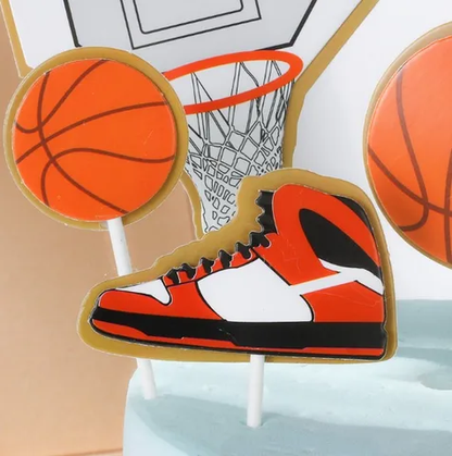 Basket Ball Decorations Cake Topper