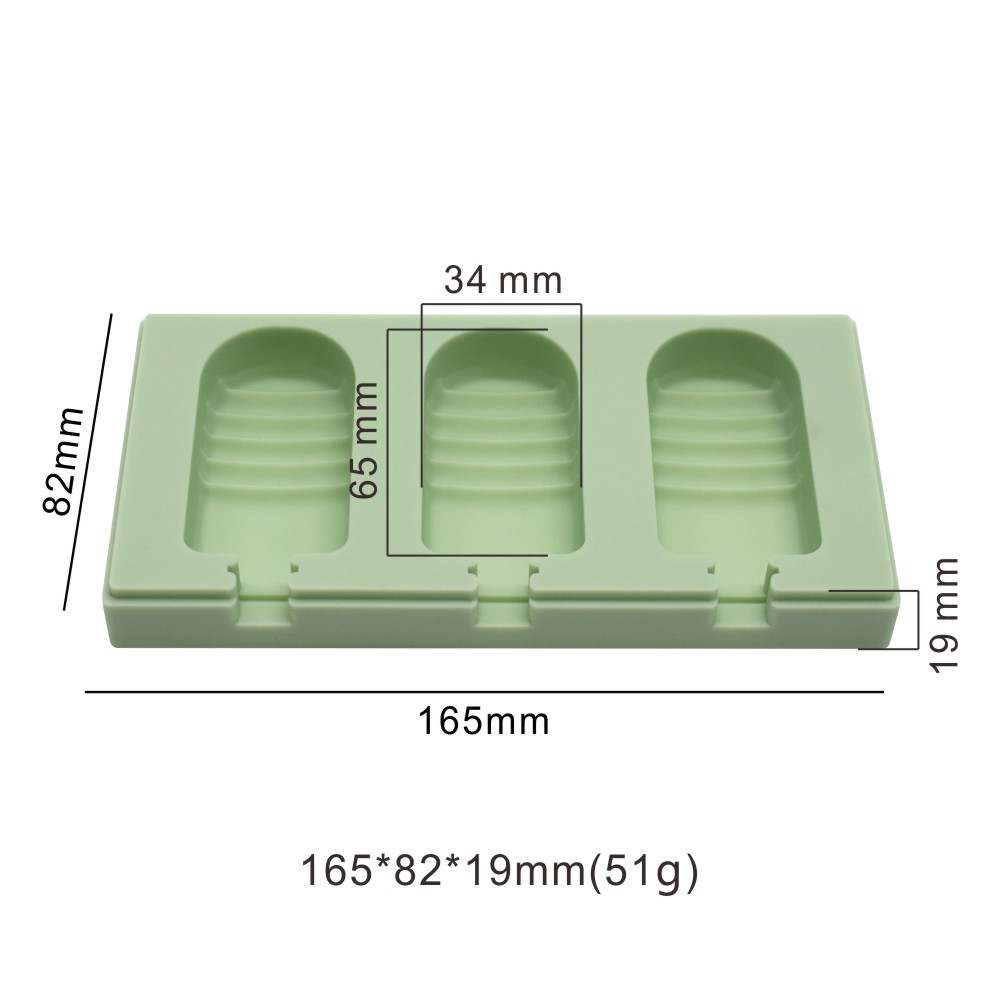 Half Strips Cakesickle Mould (3 cavity)