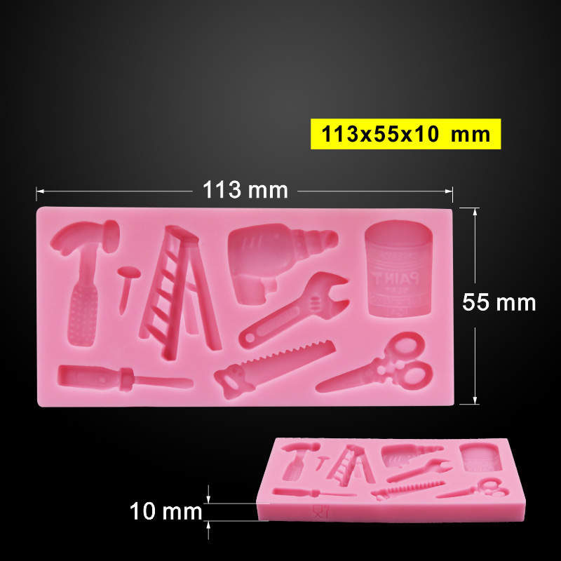 Mini Construction Tools Silicone Mould