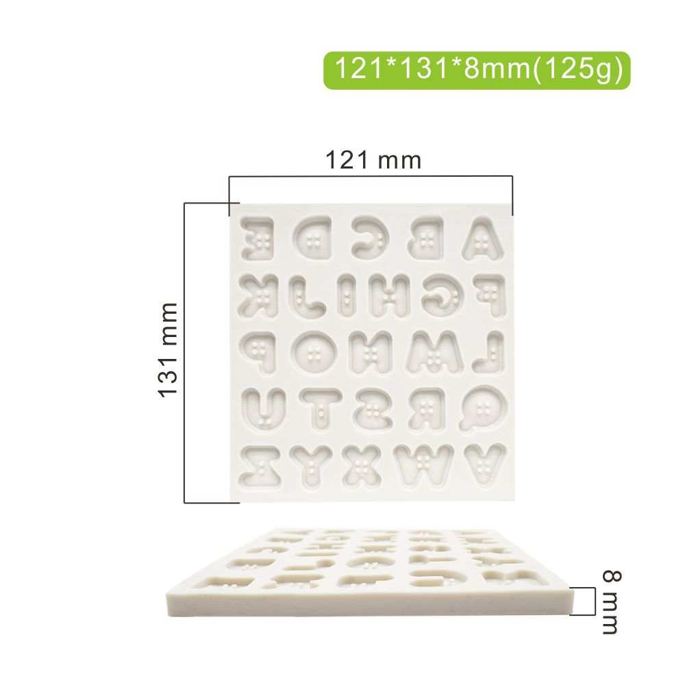 Силиконовая форма для пуговицы «Алфавит»