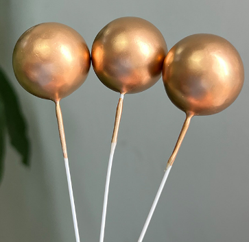 Ball Cake Topper 2cm (5 balls)