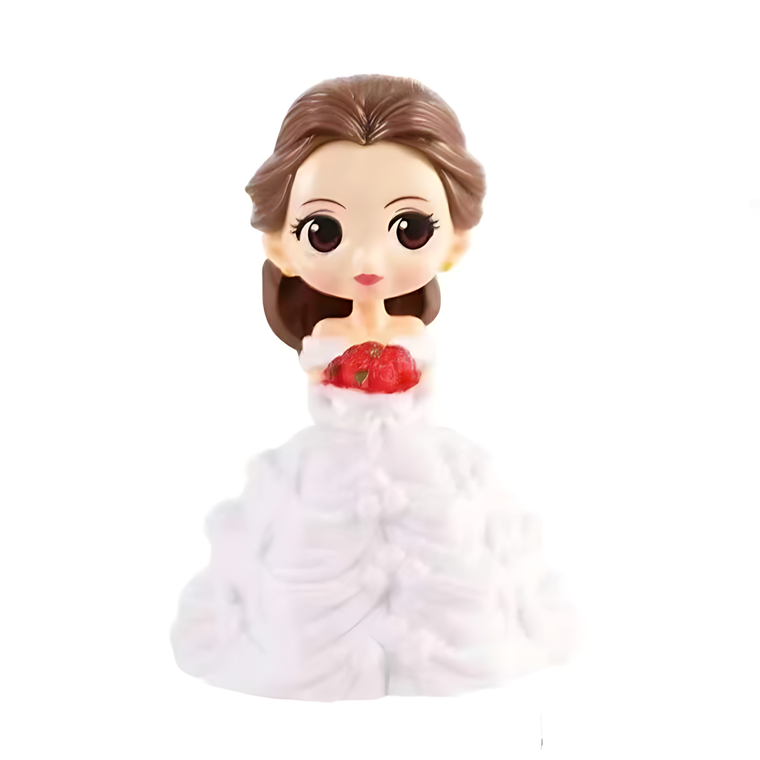 Belle White Princess Figurine Cake Topper