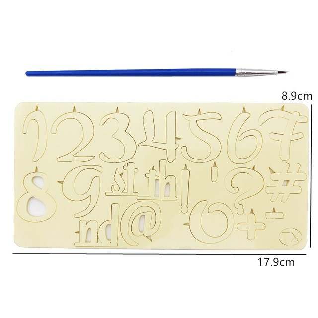 DIY Numbers Acrylic Cake Stamp: CC-32