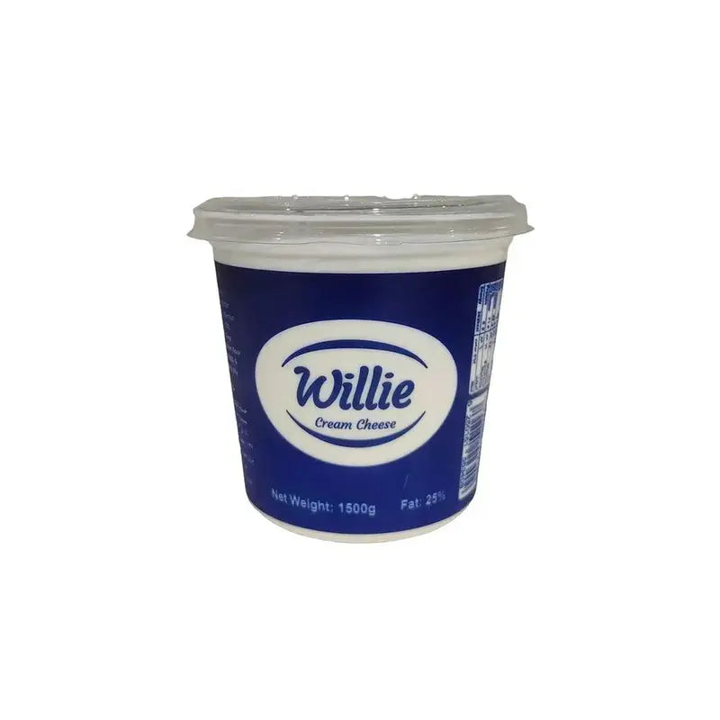 Willie Cream Cheese 1.5kg tub - smooth spreadable dairy product