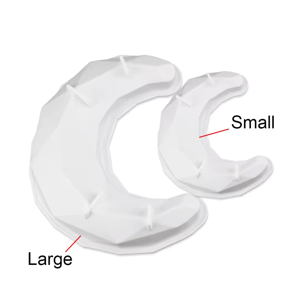 3D Diamond Moon Silicone Mould