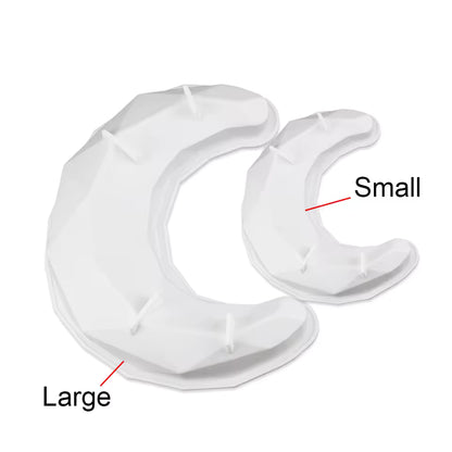 3D Diamond Moon Silicone Mould