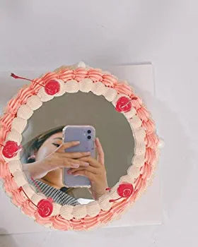 Selfie Cake Mirror Board 6 inch