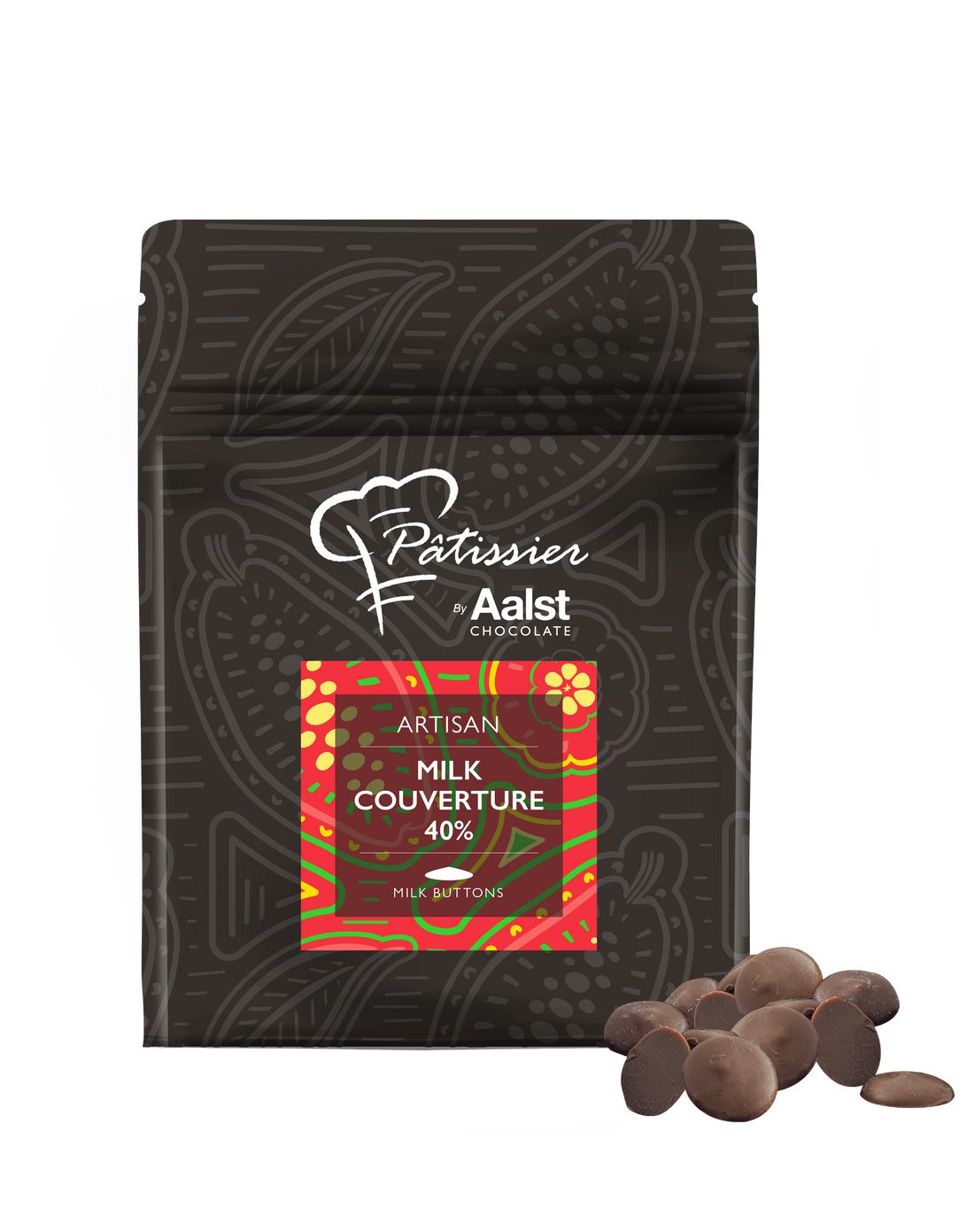 Patissier Couverture Milk 40% Chocolate Buttons 500g