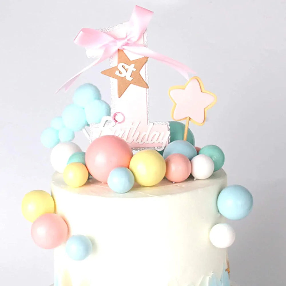 Ball Cake Topper 2cm (5 balls)