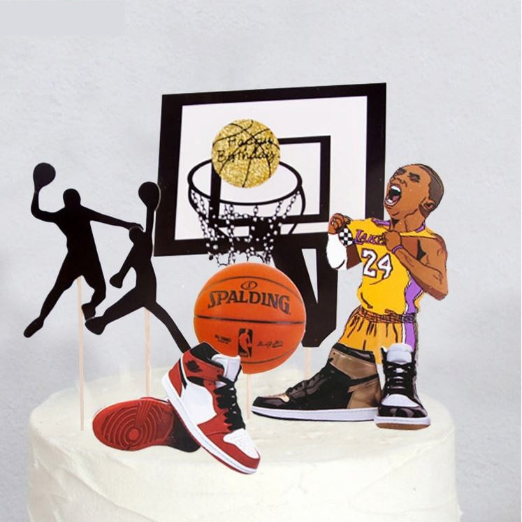 Basket Ball Sports Cake Topper