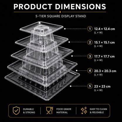 Macaron Display Stand 5 Tiers