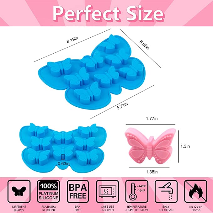 Butterfly Silicone Mould (8 cavity)